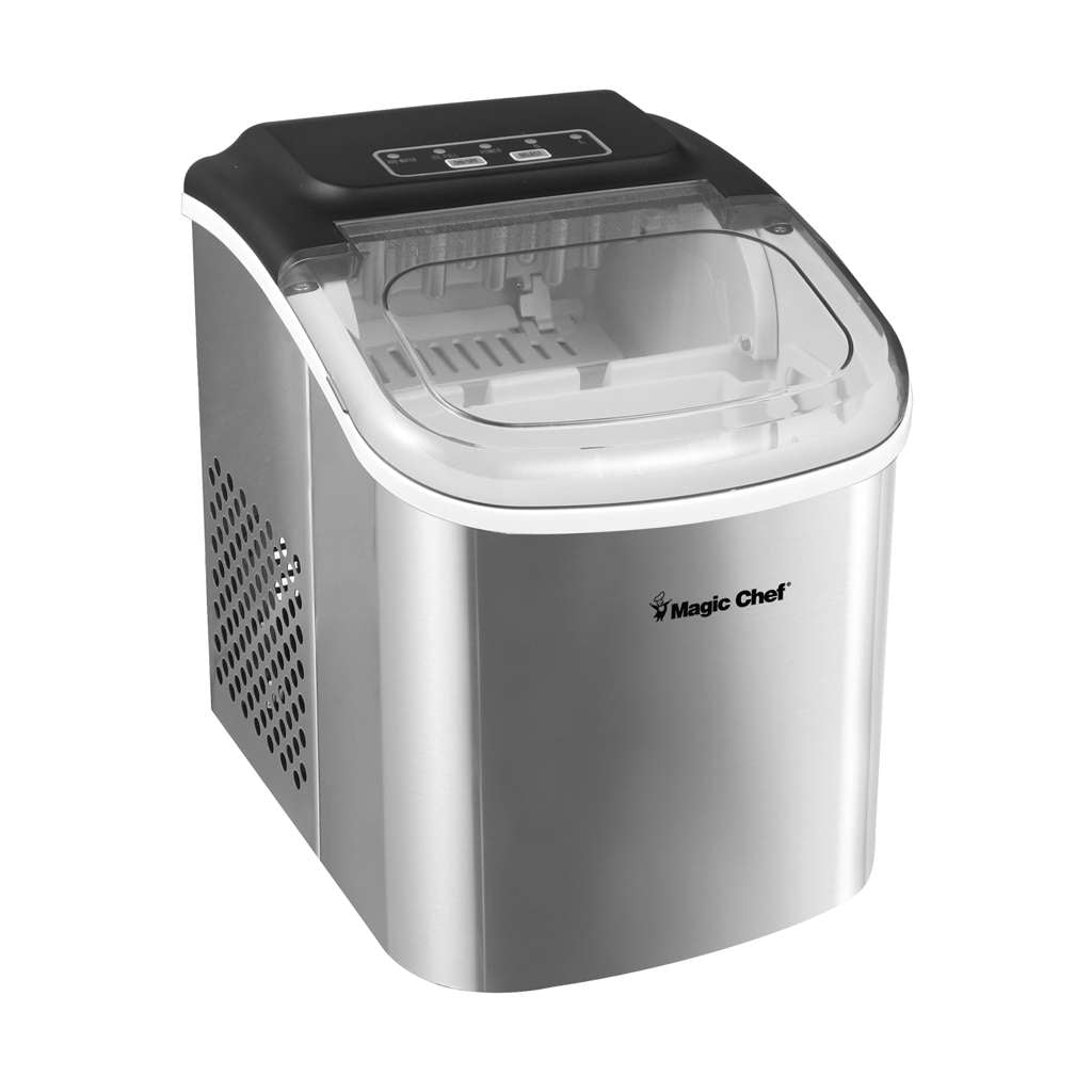 27 lb. Portable Countertop Ice Maker in Stainless