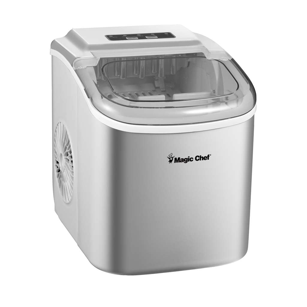 27 lb. Portable Countertop Ice Maker in Silver