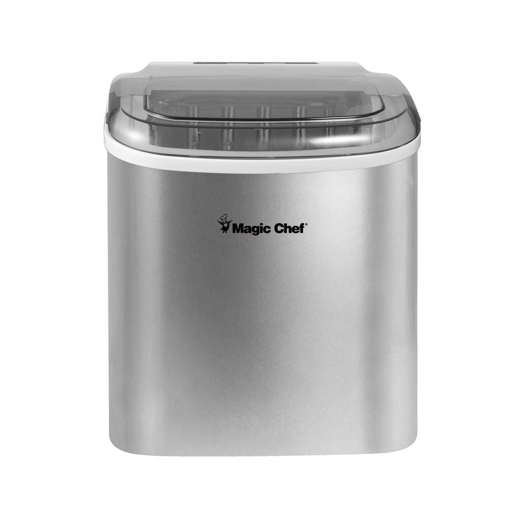27 lb. Portable Countertop Ice Maker in Silver