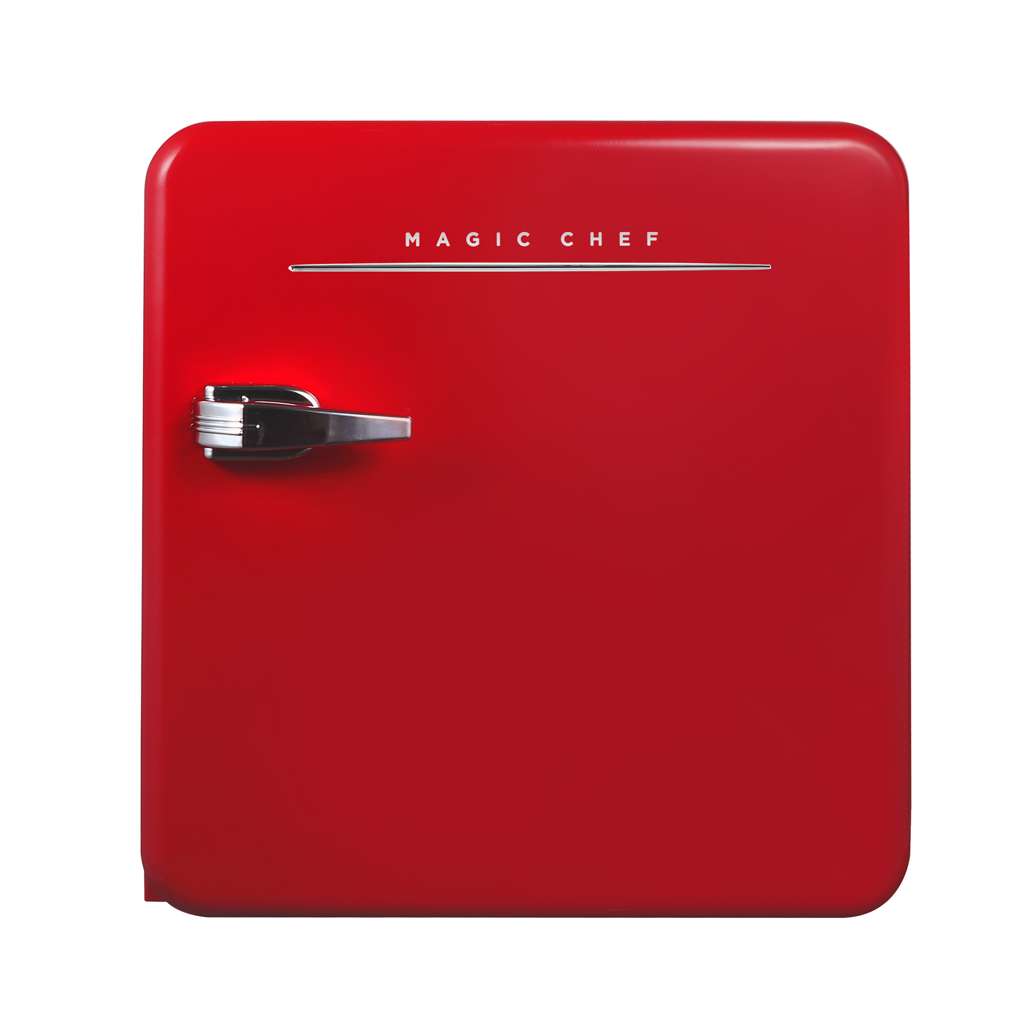 1.6 cu. ft. Retro Mini Refrigerator in Red, Without Freezer