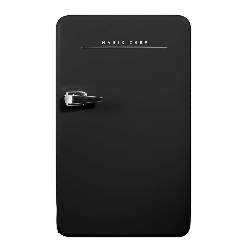 3.2 cu. ft. Retro Mini Refrigerator in Black without Freezer