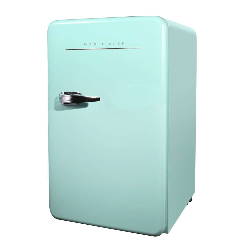 3.2 cu. ft. Retro Mini Refrigerator in Mint Green, without Freezer