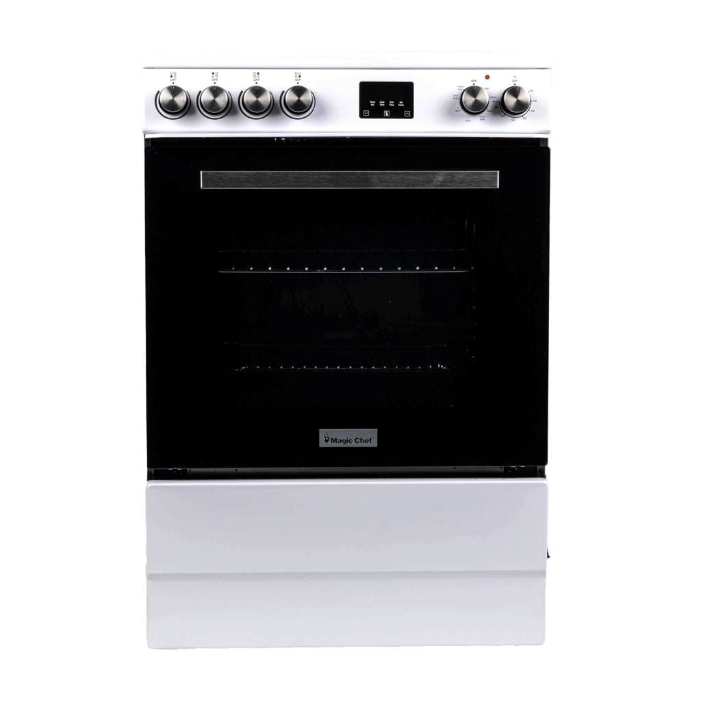 24 in. 4 Burner Element Freestanding Electric Range in White