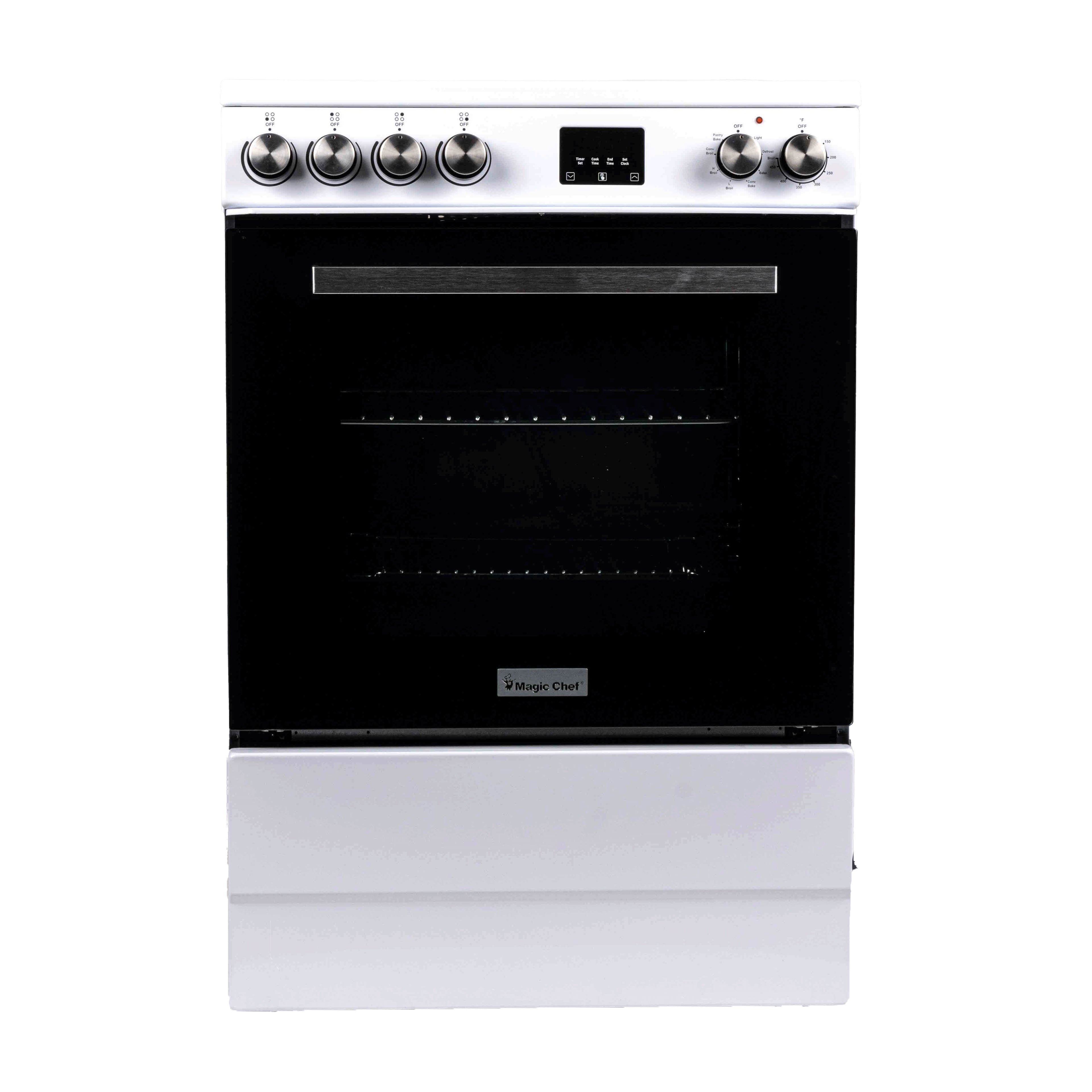 24 in 4 Element Freestanding Electric Range in White