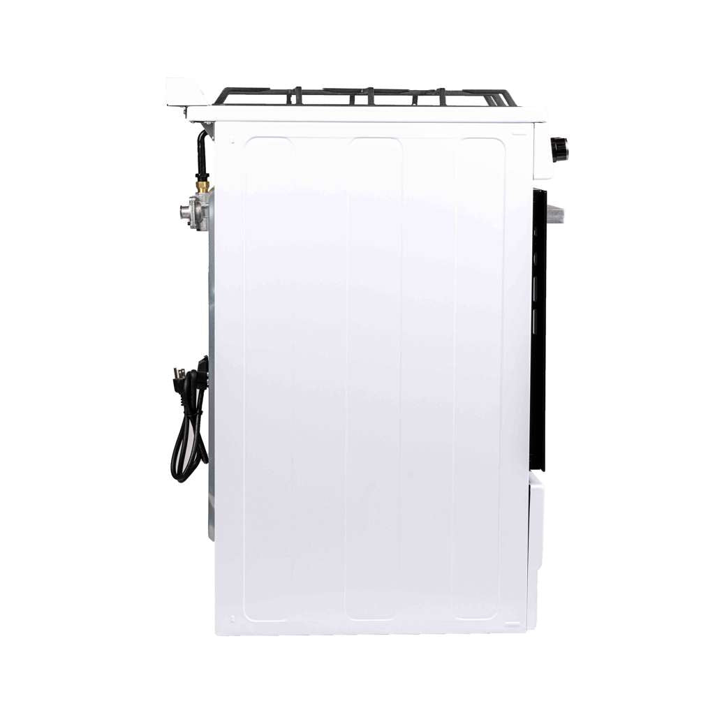 24 in. 4-Burner Freestanding Gas Range in White