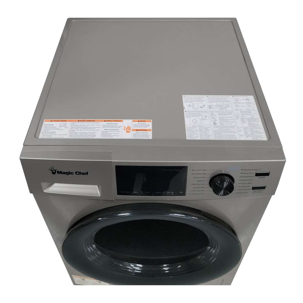 2.7 cu. ft. All-in-One Ventless Washer and Dryer Combo in Silver
