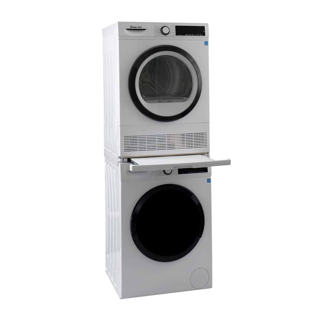 4.0 cu. ft. Ventless, Condensing Front Load Stackable Electric Dryer, 24 in. in White