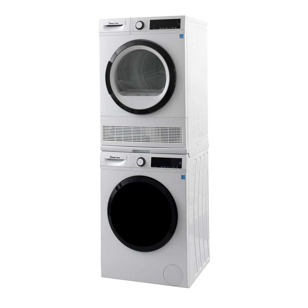 4.0 cu. ft. Ventless, Condensing Front Load Stackable Electric Dryer, 24 in. in White