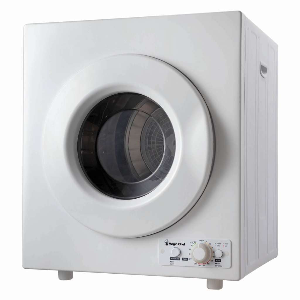 3.5 cu. ft. Compact Electric Dryer in White