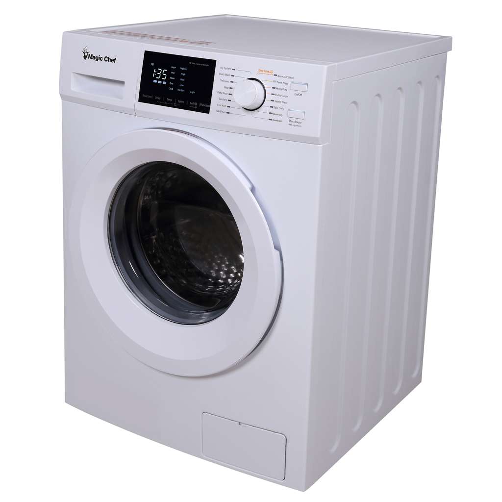 24 in. 2.7 cu. ft. Compact Front Load  Washer in White