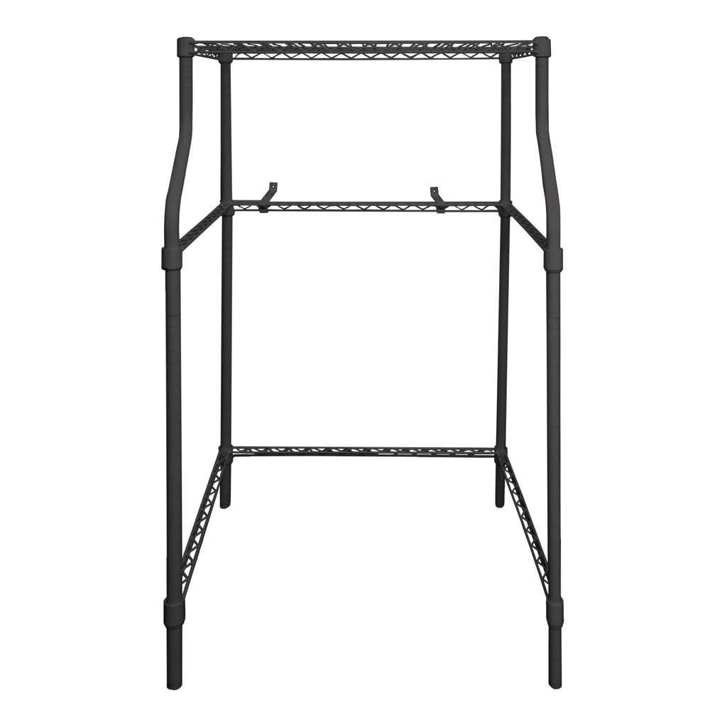 Compact Laundry Appliance Stand in Black