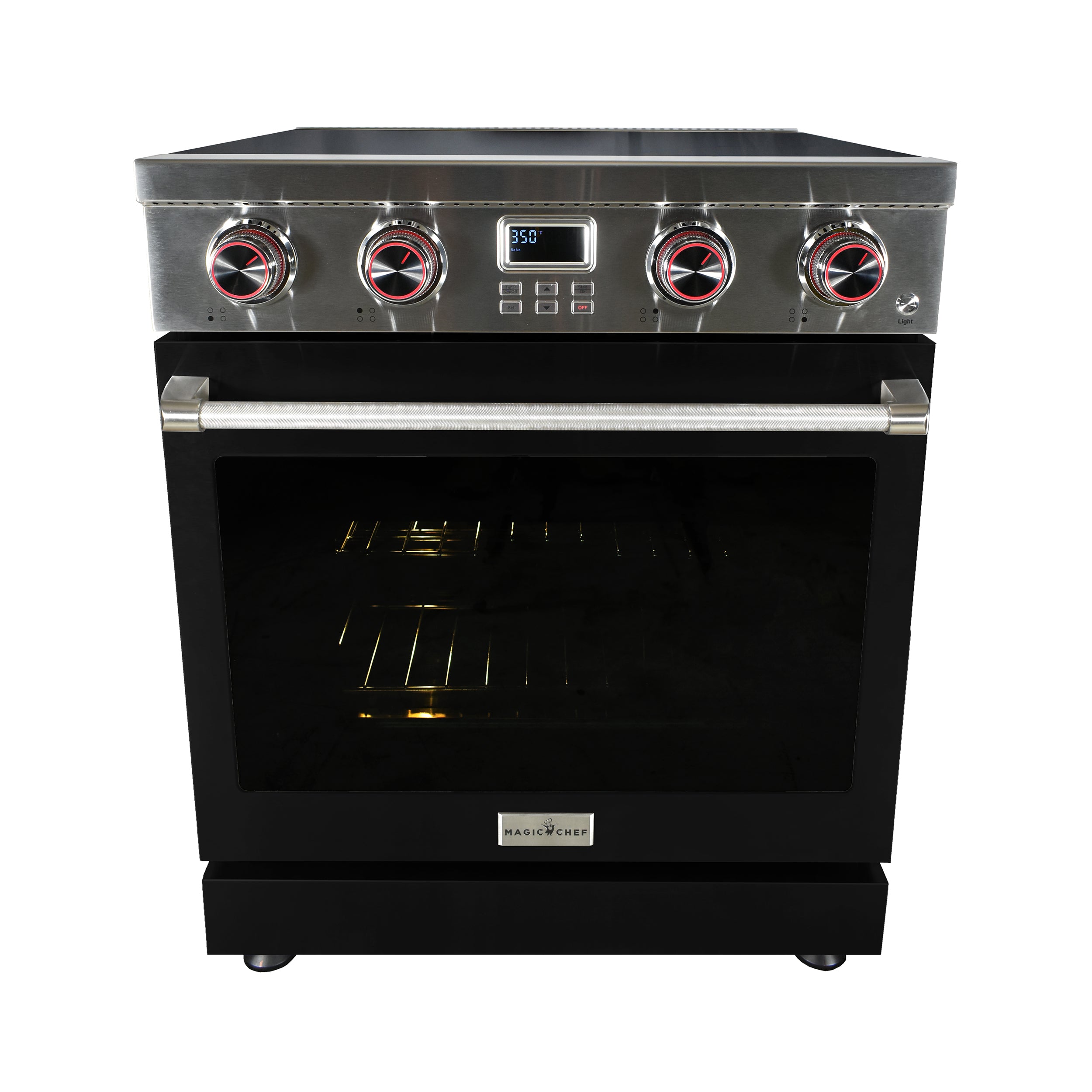 30 in.   Electric Range w/ Black Door