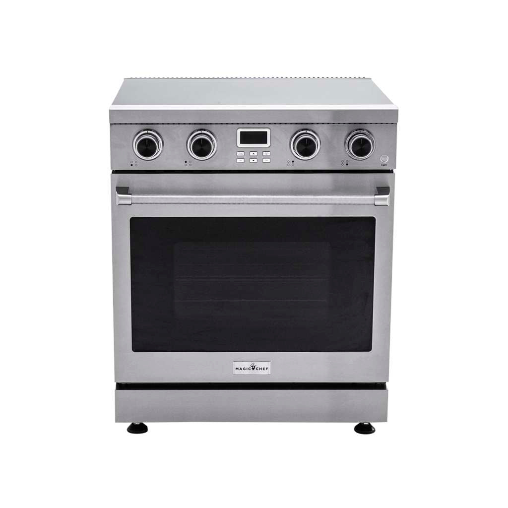 Pro-Style 30 in. 4-Element Slide-In Electric Range with Convection in Stainless