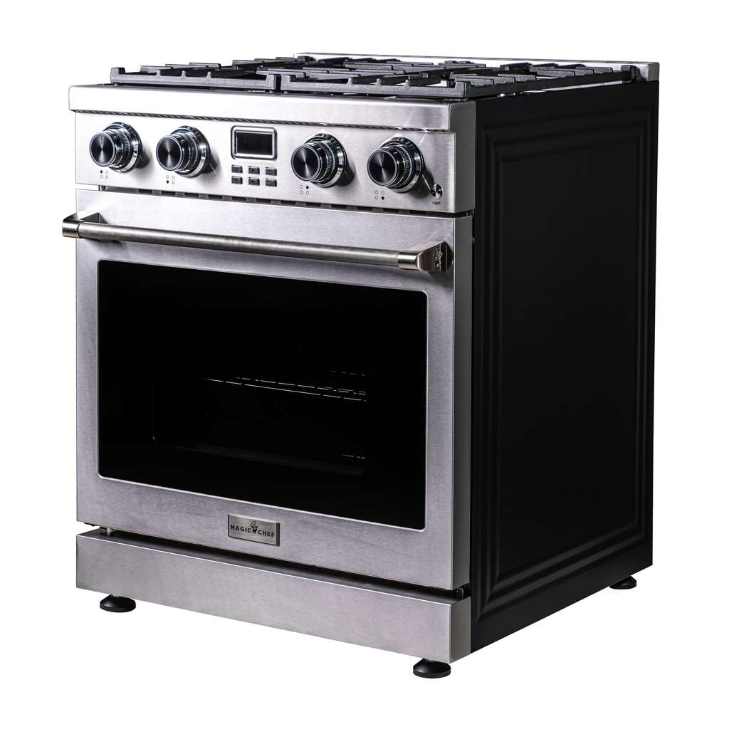 Pro-Style 30 in. 4-Element Slide-In Gas Range with Convection in Stainless