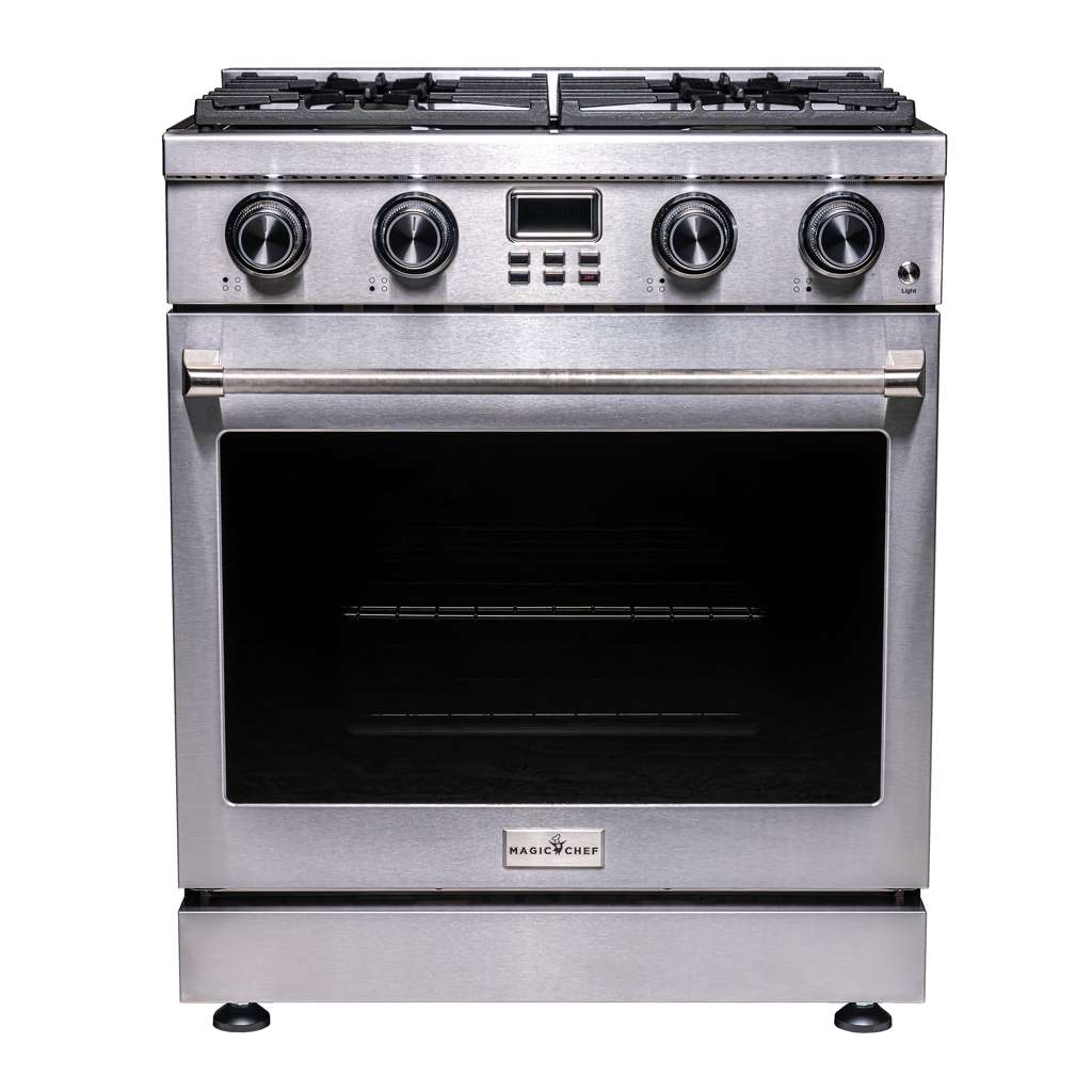 Pro-Style 30 in. 4-Element Slide-In Gas Range with Convection in Stainless