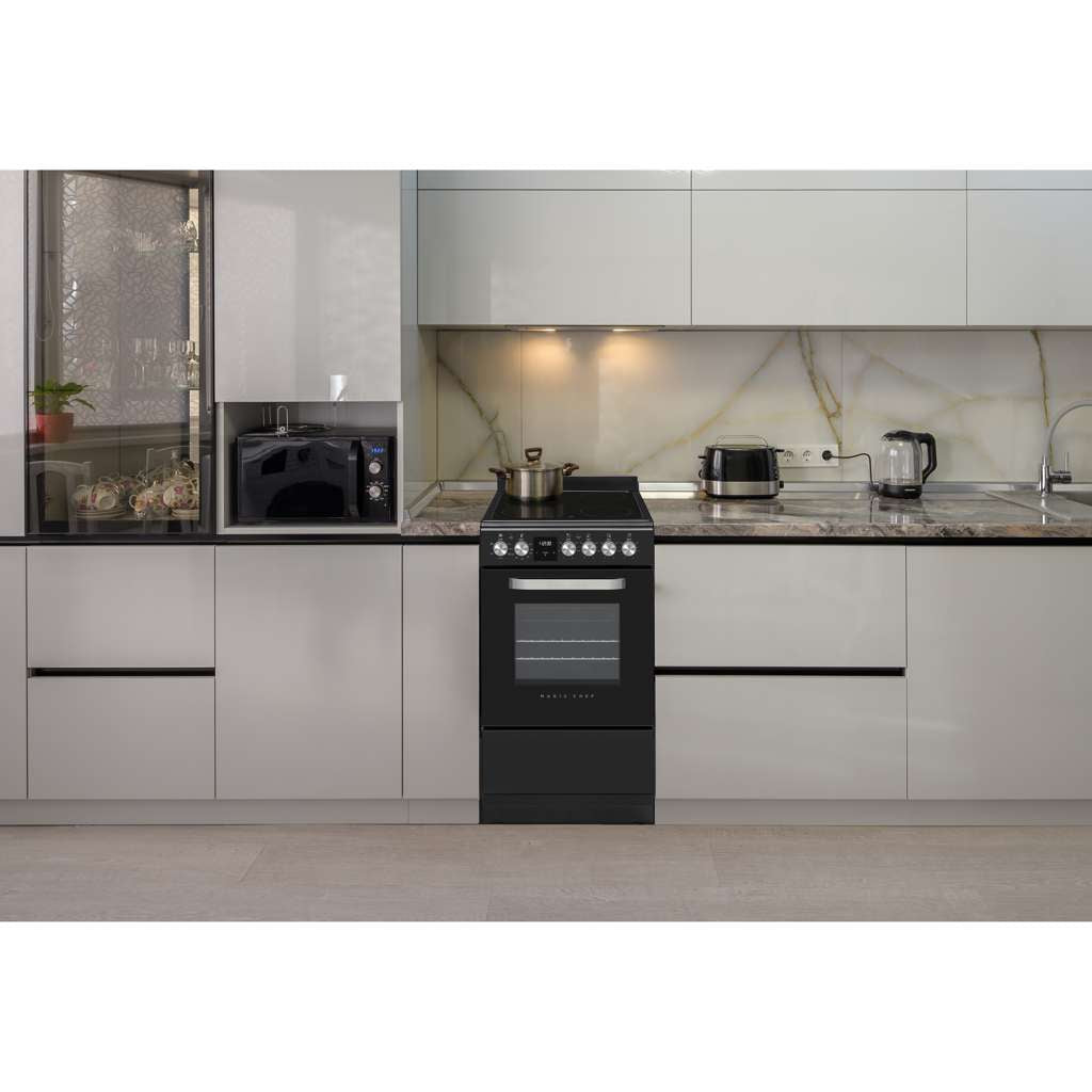 20 in. 4-Burner Freestanding Electric Range in Black