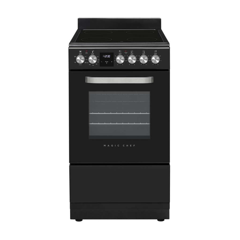 20 in. 4-Burner Freestanding Electric Range in Black