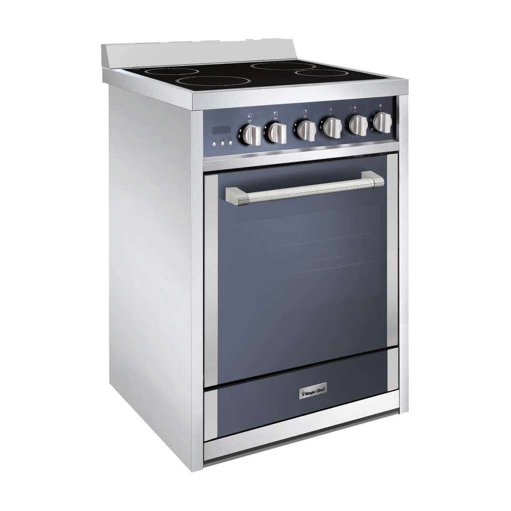 24 in. 4 Burner Element Electric Convection Range in Stainless Steel
