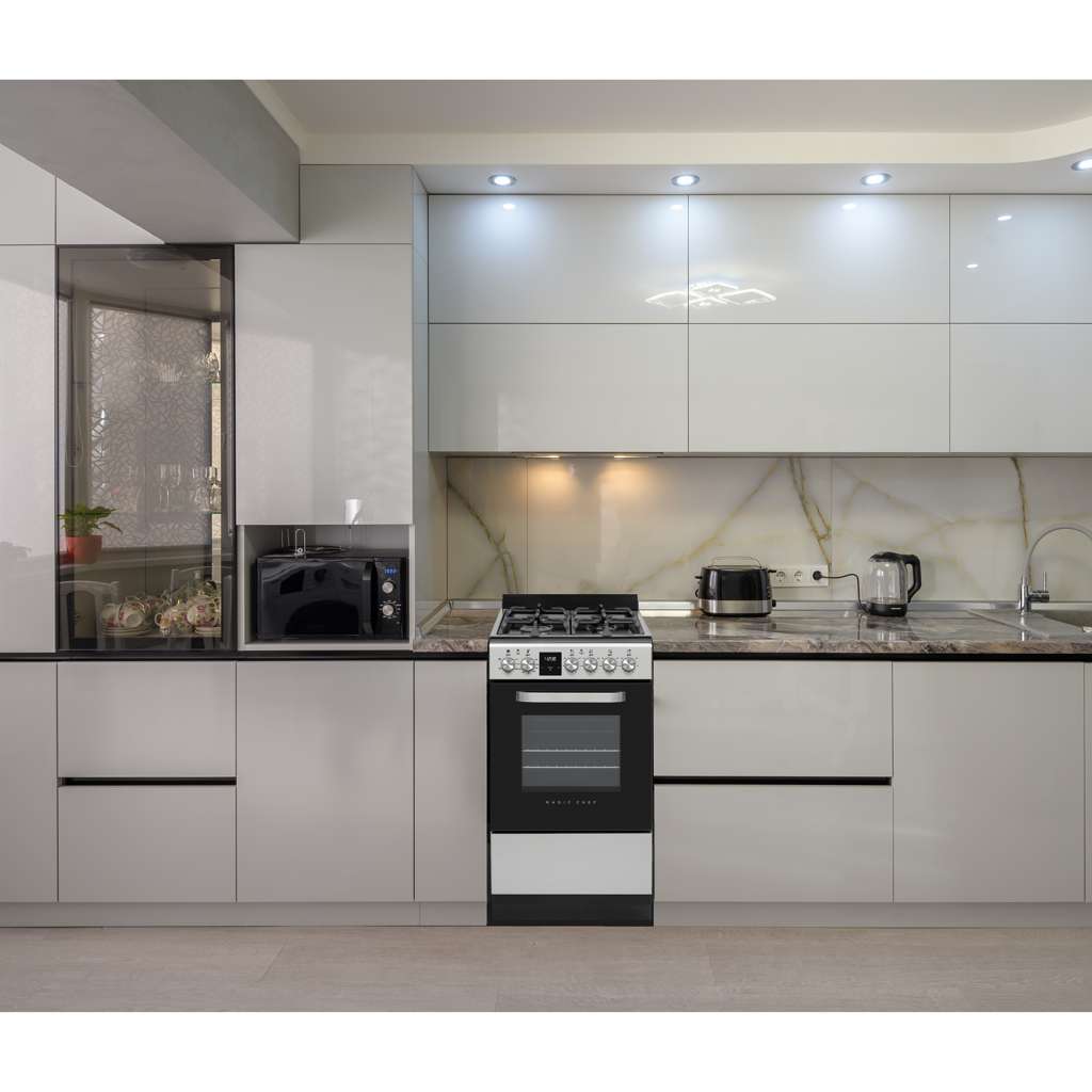 20 in. 4-Burner Freestanding Gas Range in Stainless Steel