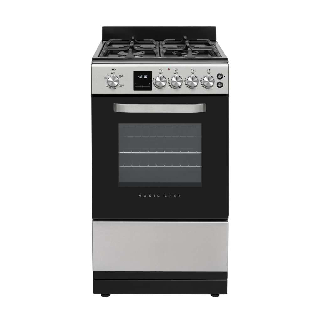 20 in. 4-Burner Freestanding Gas Range in Stainless Steel