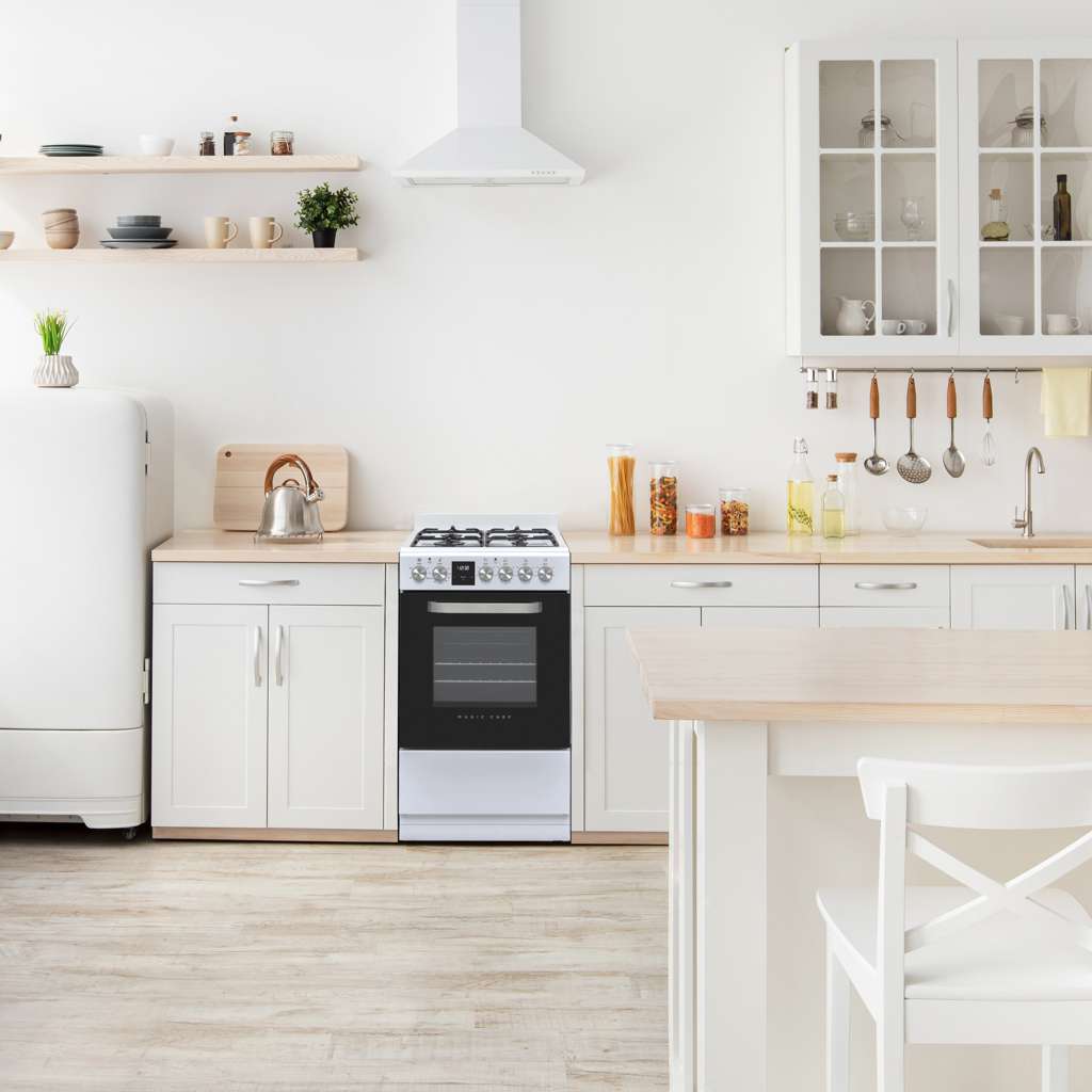 20 in. 4-Burner Freestanding Gas Range in White