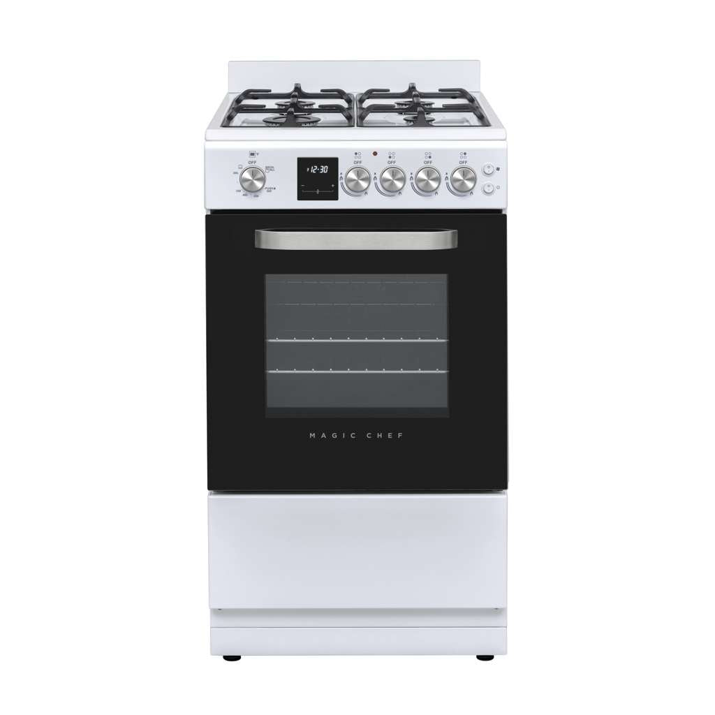 20 in. 4-Burner Freestanding Gas Range in White