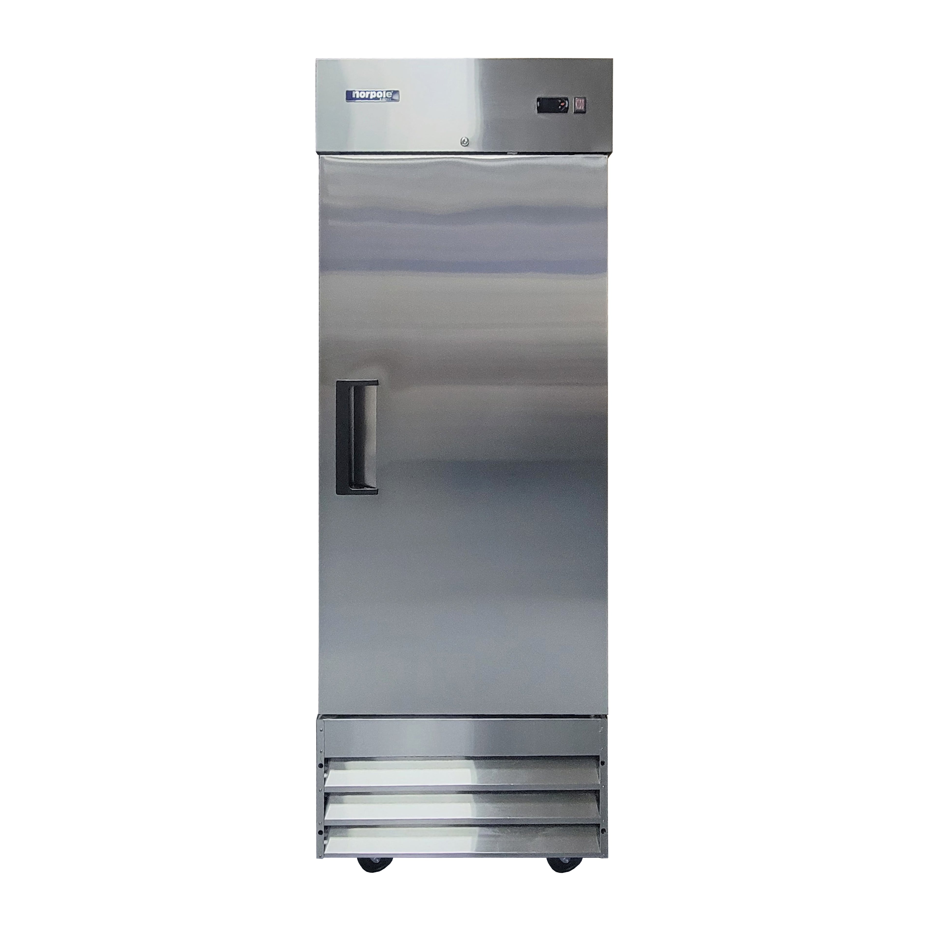 29 in. 19 cu. ft. Single Door Commercial Reach-In Refrigerator in Stainless Steel