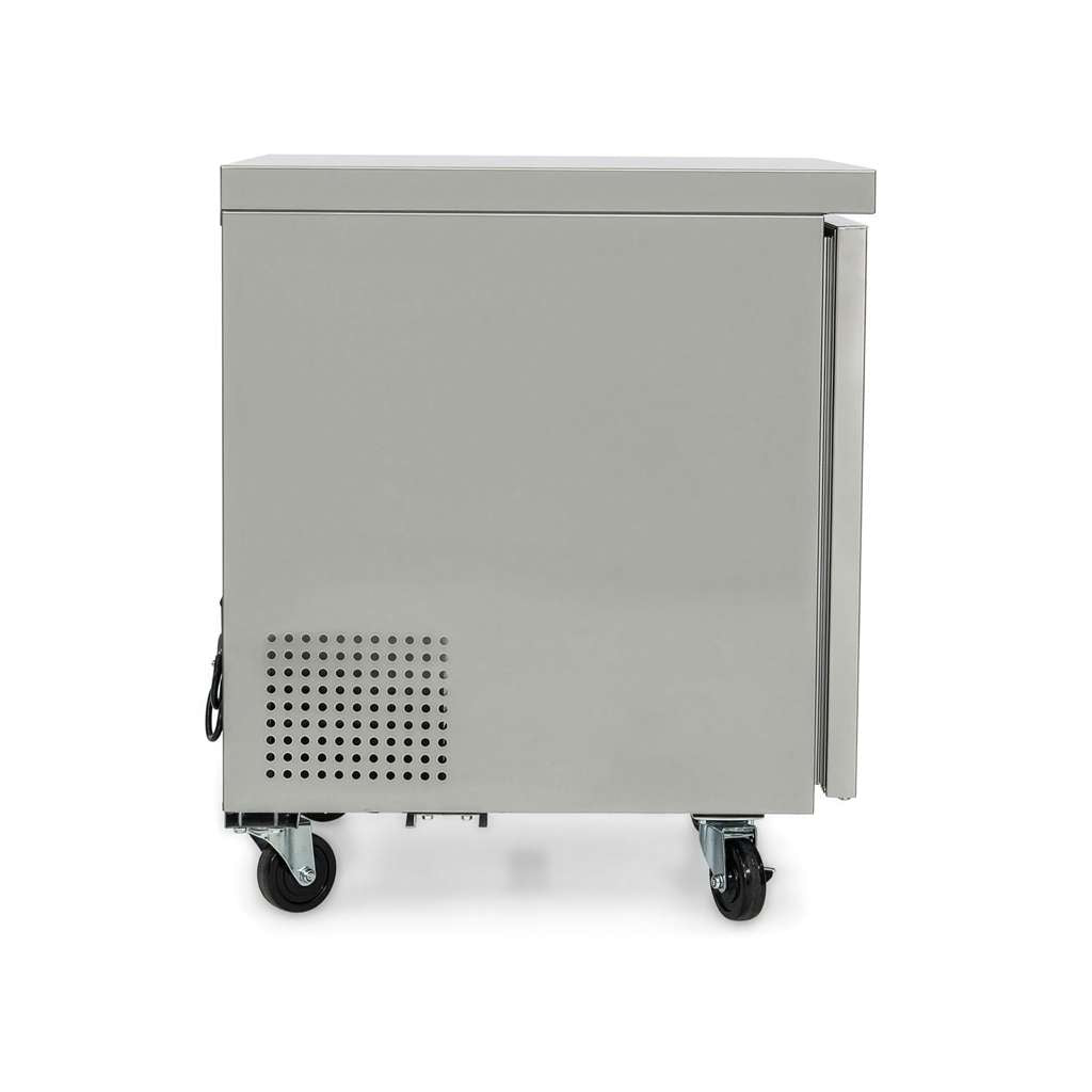 Commercial 27 in. 6 cu. ft. Under Counter Freezer in Stainless Steel