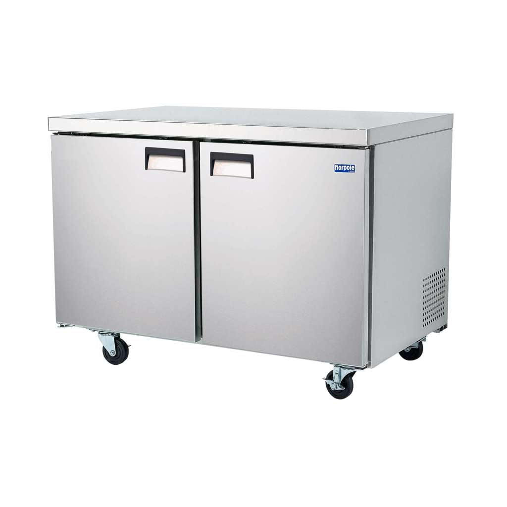 Commercial 47 in. 12 cu. ft. Under Counter Freezer in Stainless Steel