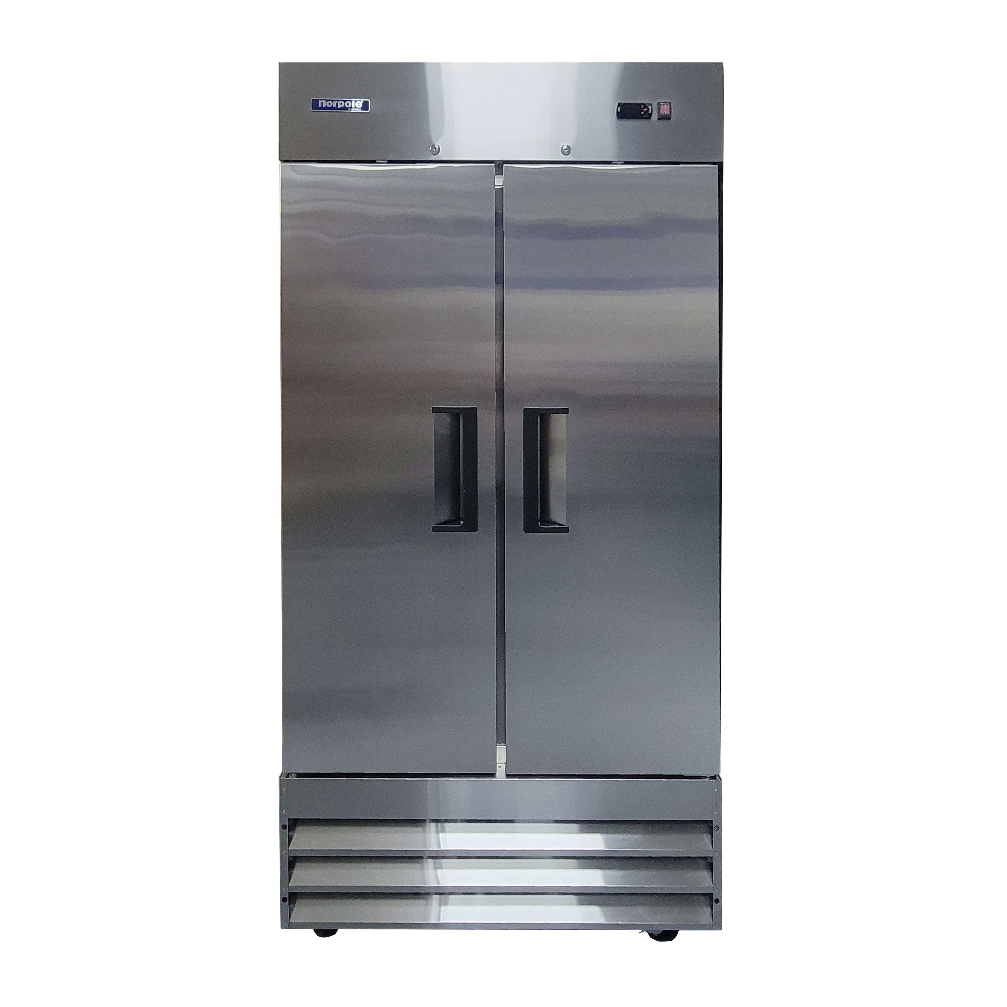 27.6 cu. ft. Commercial Auto Defrost Double Door Upright Freezer in Stainless Steel