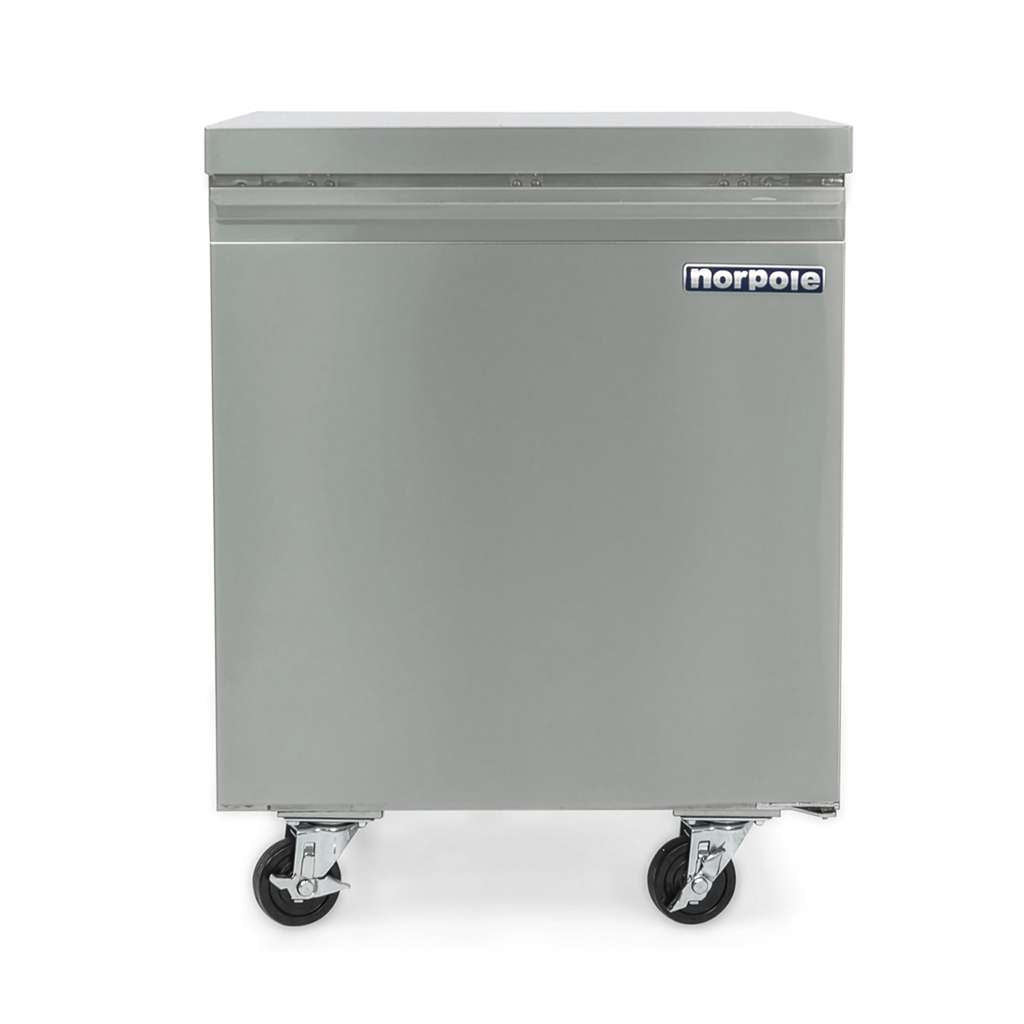 Commercial 6 cu. ft. Single Door Under Counter Refrigerator in Stainless Steel