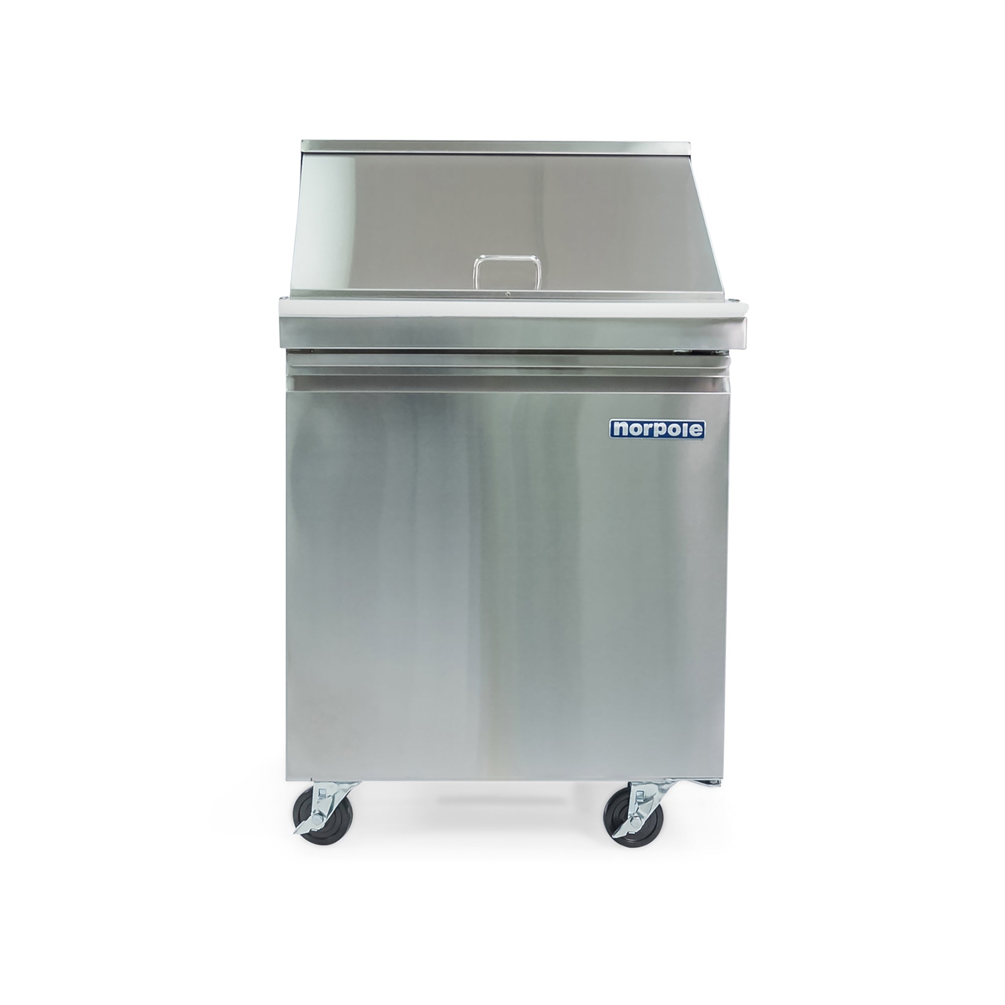 6 cu. ft. Single Door Mega Top Prep Table Commercial Refrigerator in Stainless Steel