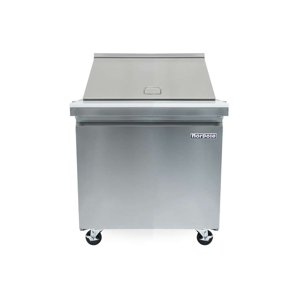 Sandwich-Salad Prep 6 cu. ft. Commercial Refrigerator in Stainless Steel
