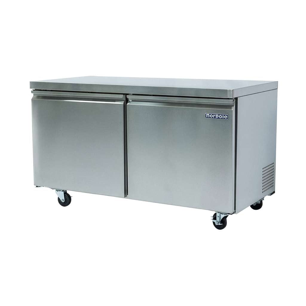 Commercial 60 in. 15.7 cu. ft. Frost Free Under Counter Freezer in Stainless Steel