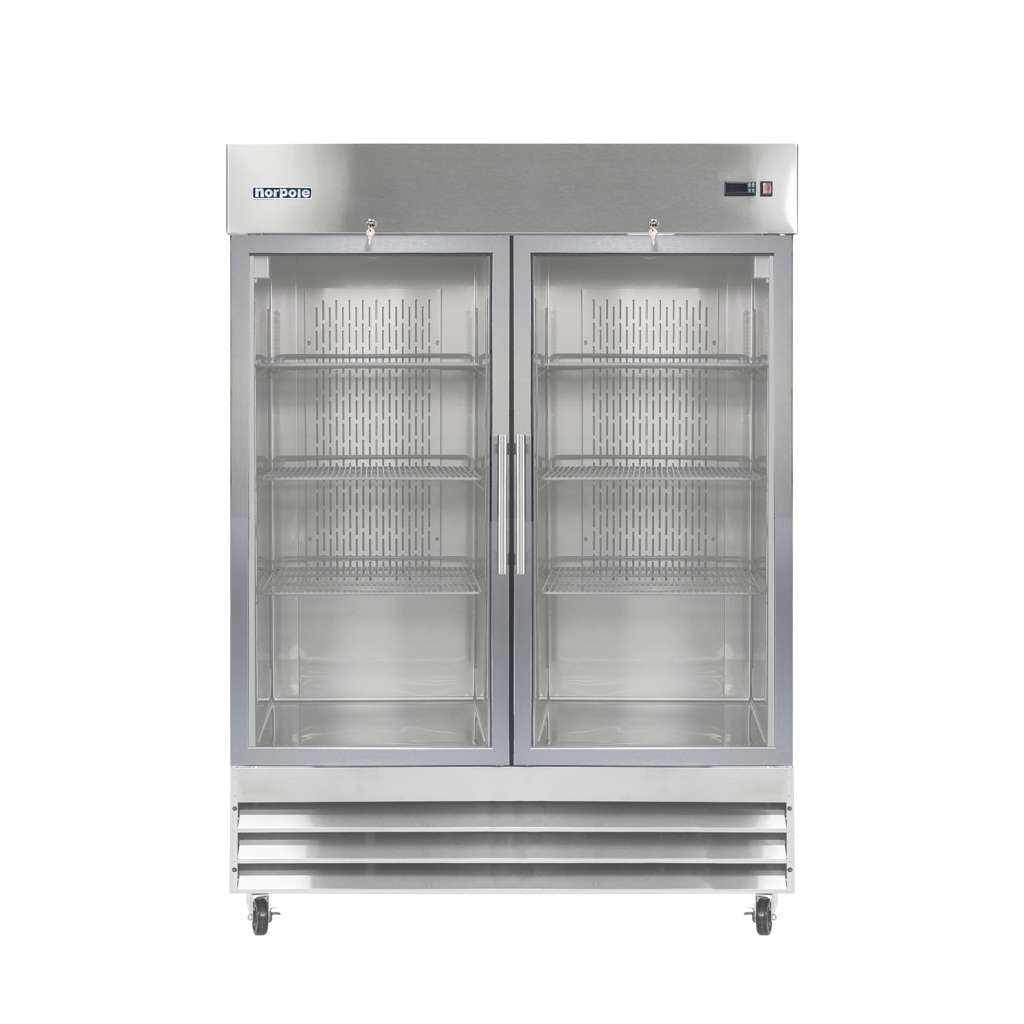 2 Glass Door Reach-In Freezer