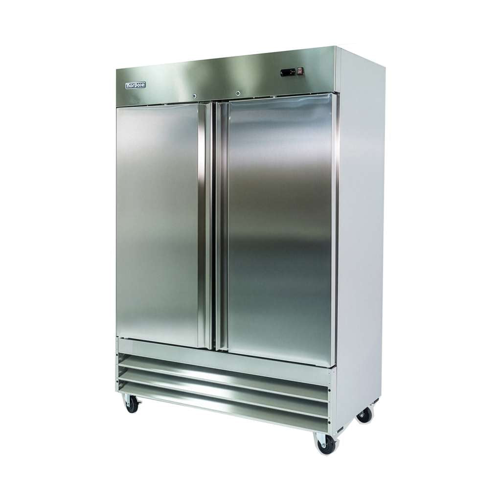 Commercial 48 cu. ft. 2-Door Upright Reach-In Freezer in Stainless Steel