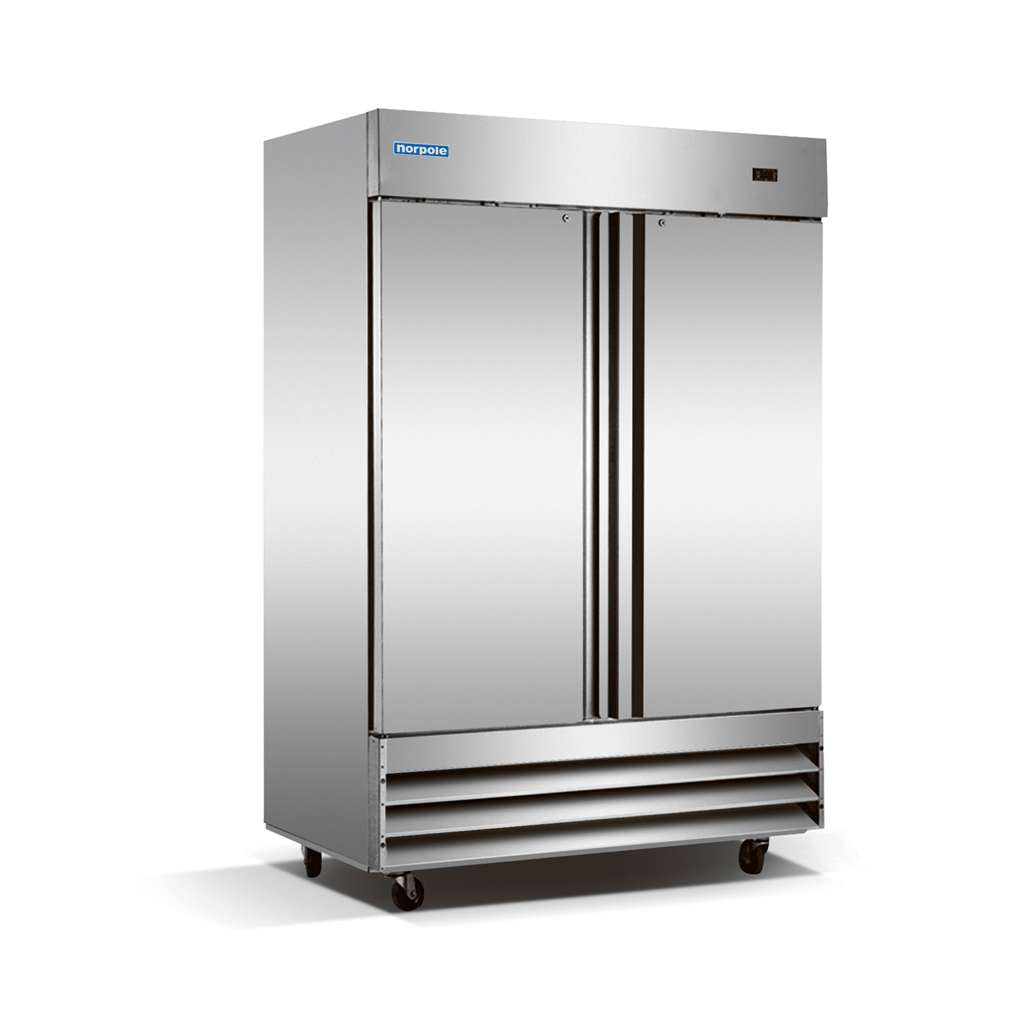 48 cu. ft. 2-Door Commercial Upright Reach-In Freezer in Stainless Steel