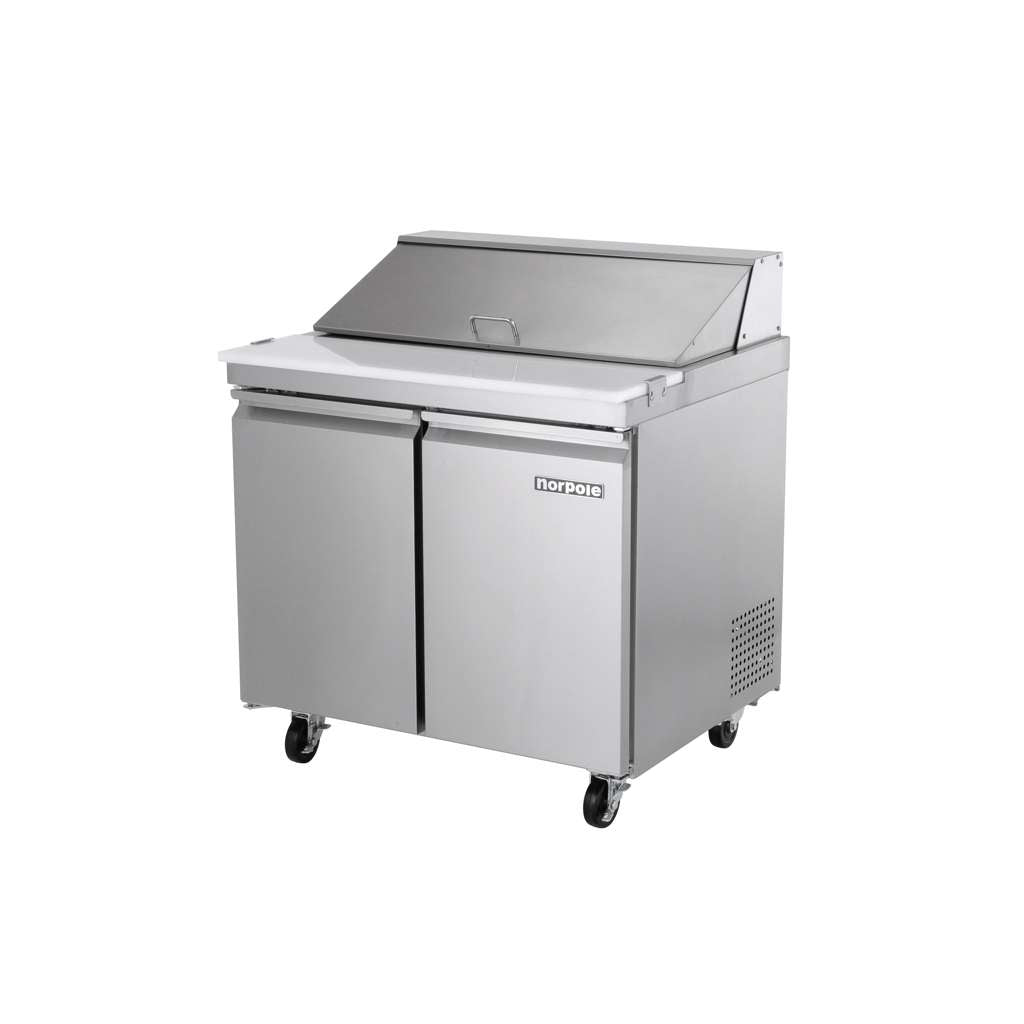 Commercial 7.6 cu. ft. Sandwich/Salad Prep Table Refrigerator in Stainless Steel