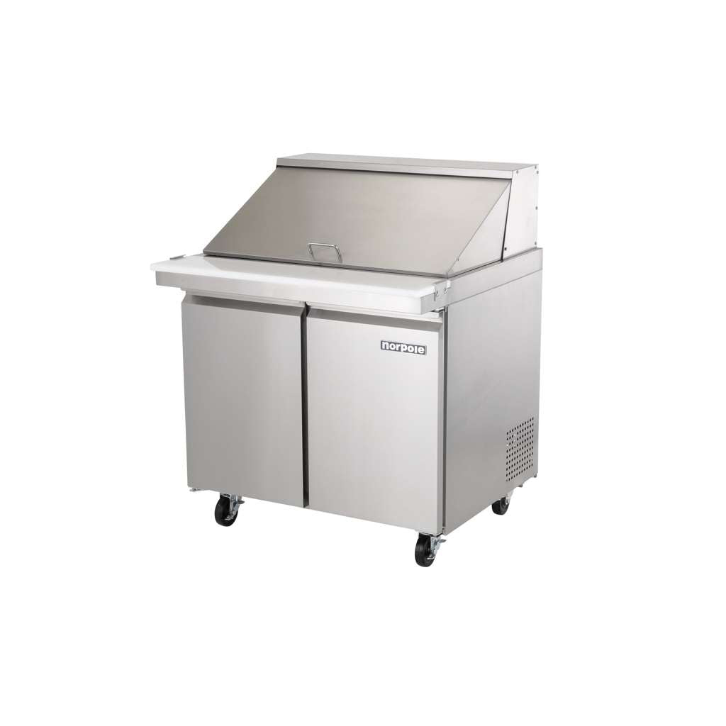 Commercial 7.6 cu. ft. Mega Top Prep Table Refrigerator in Stainless Steel