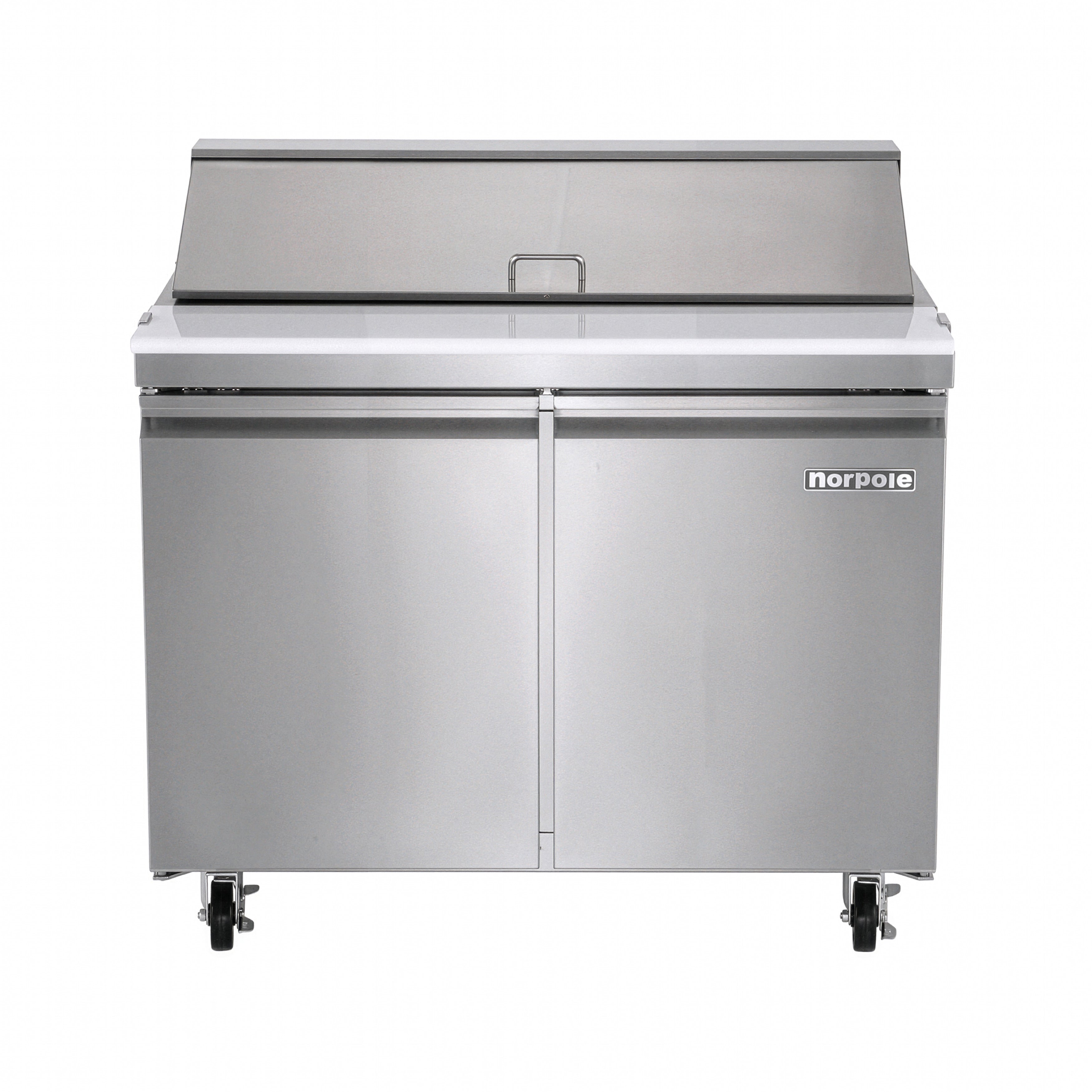 9.5 cu. ft. Prep Table Commercial Refrigerator in Stainless Steel