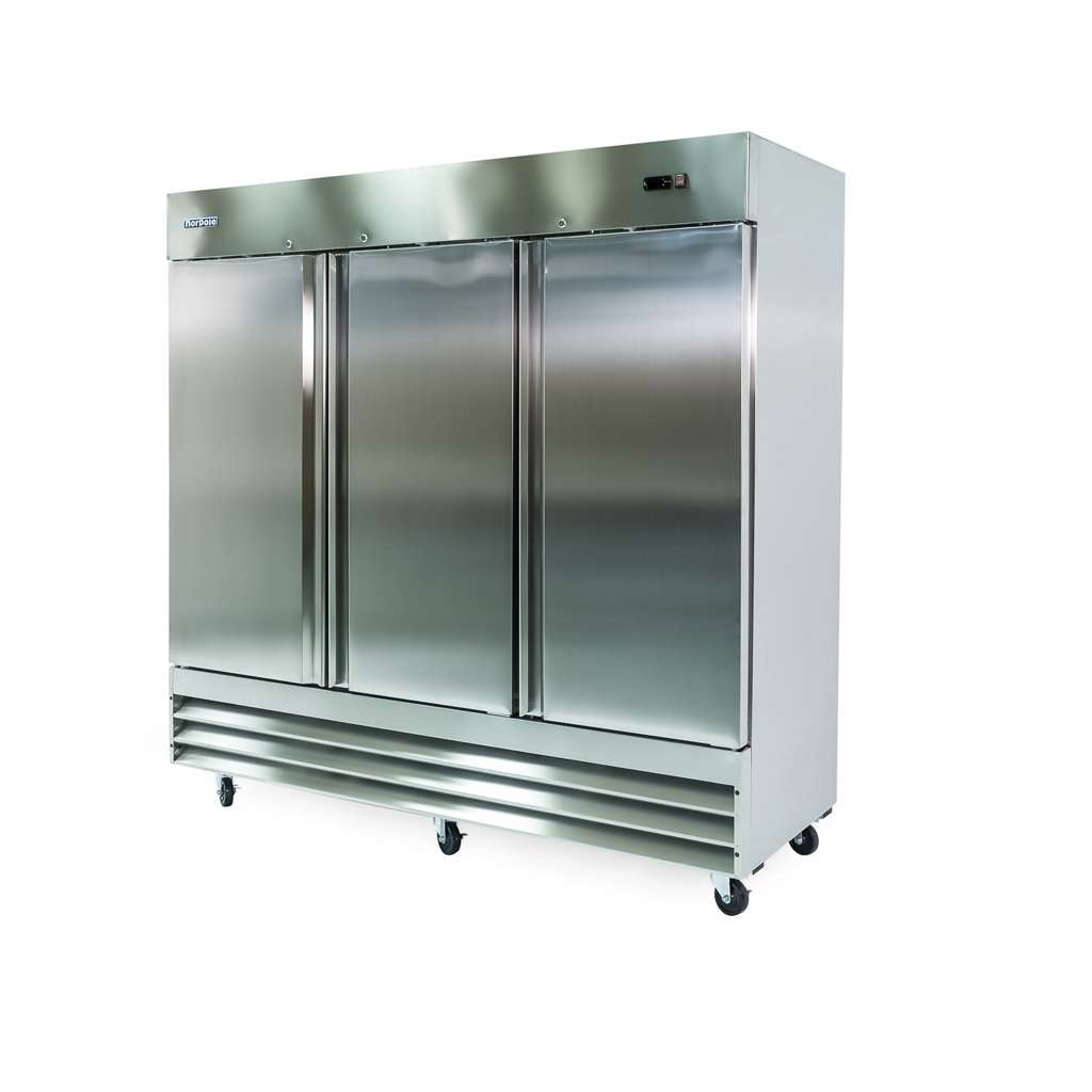 Commercial 72 cu. ft. 3-Door Upright Freezer in Stainless Steel