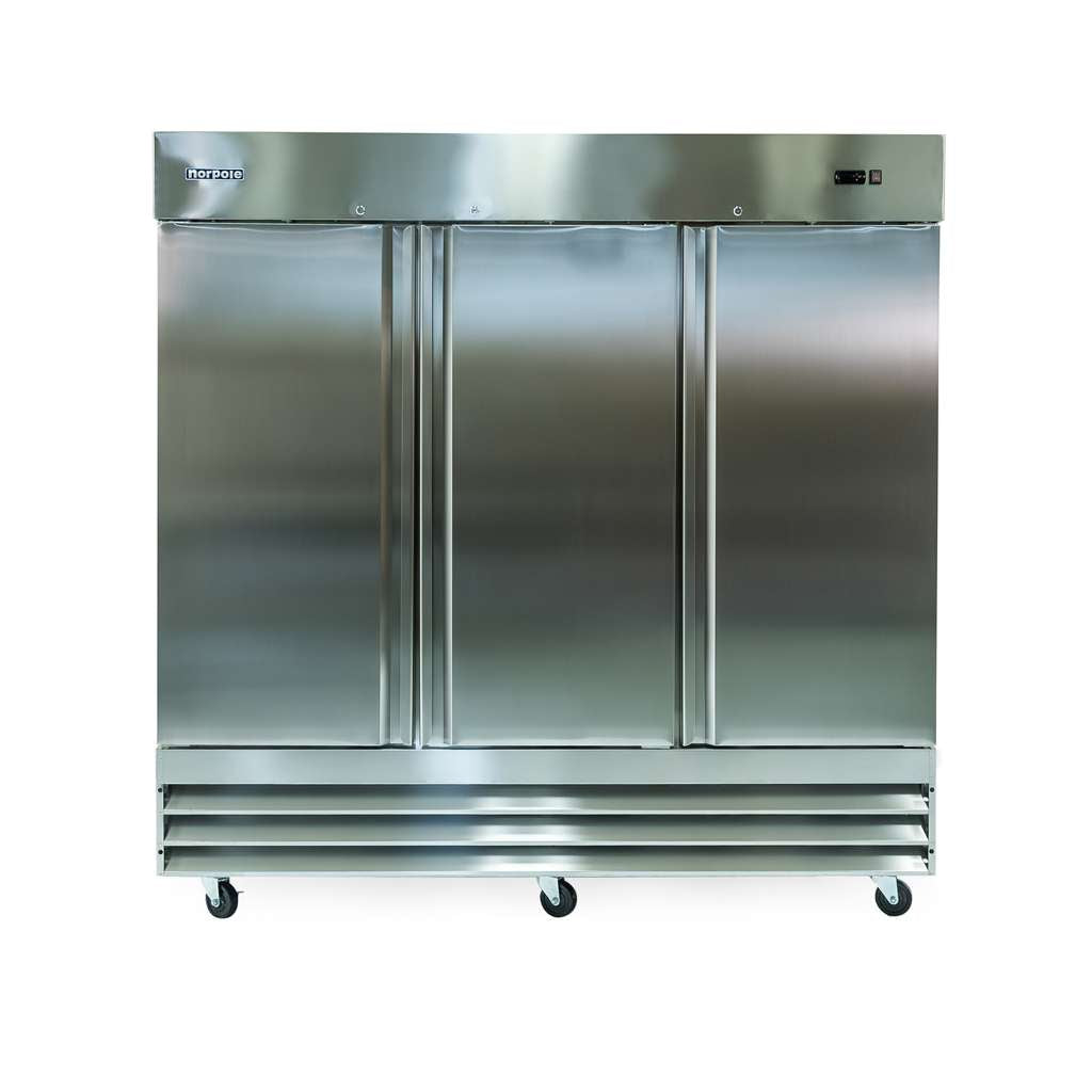 Commercial 72 cu. ft. 3-Door Upright Freezer in Stainless Steel