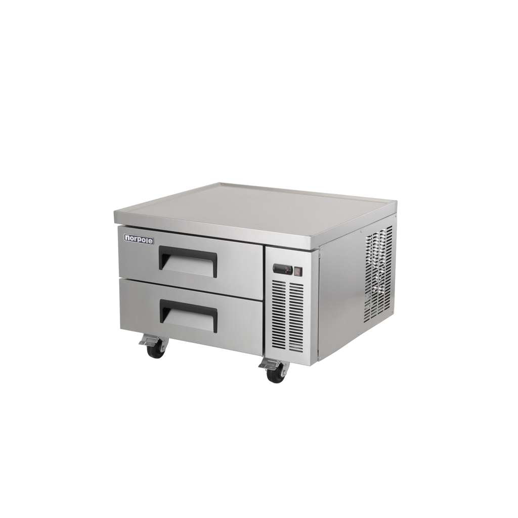 Commercial 36 in. 29 cu. ft. Chef Base Refrigerator in Stainless Steel