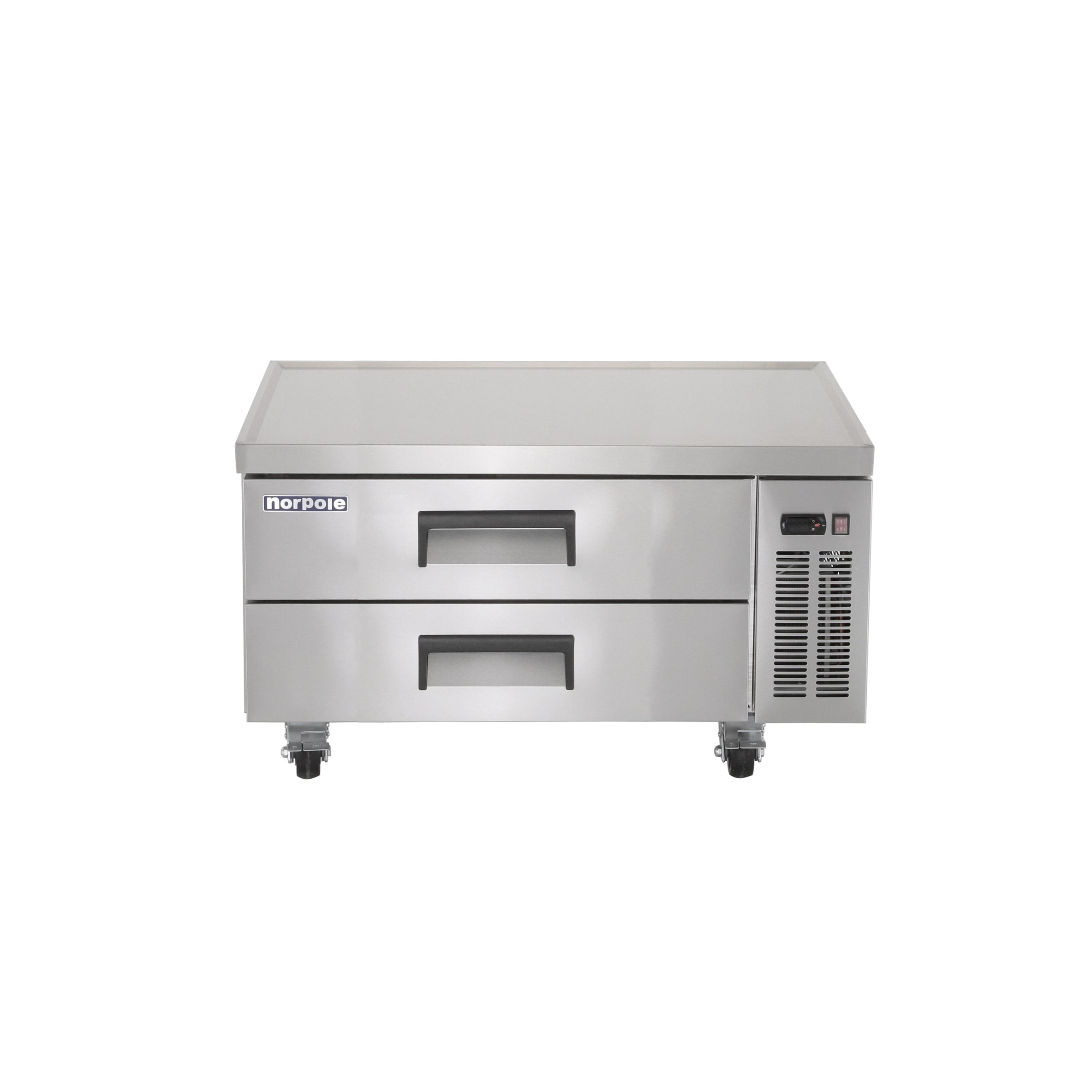 48 in Wide, 9.3 Cu Ft. 2-Drawer Chef Base Commercial Refrigerator in Stainless Steel