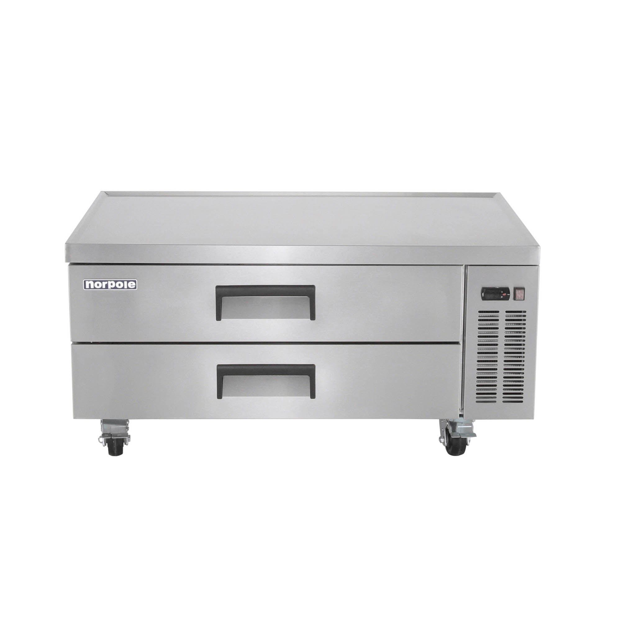 52 in Wide, 10.5 Cu Ft. 2-Drawer Chef Base Commercial Refrigerator in Stainless Steel