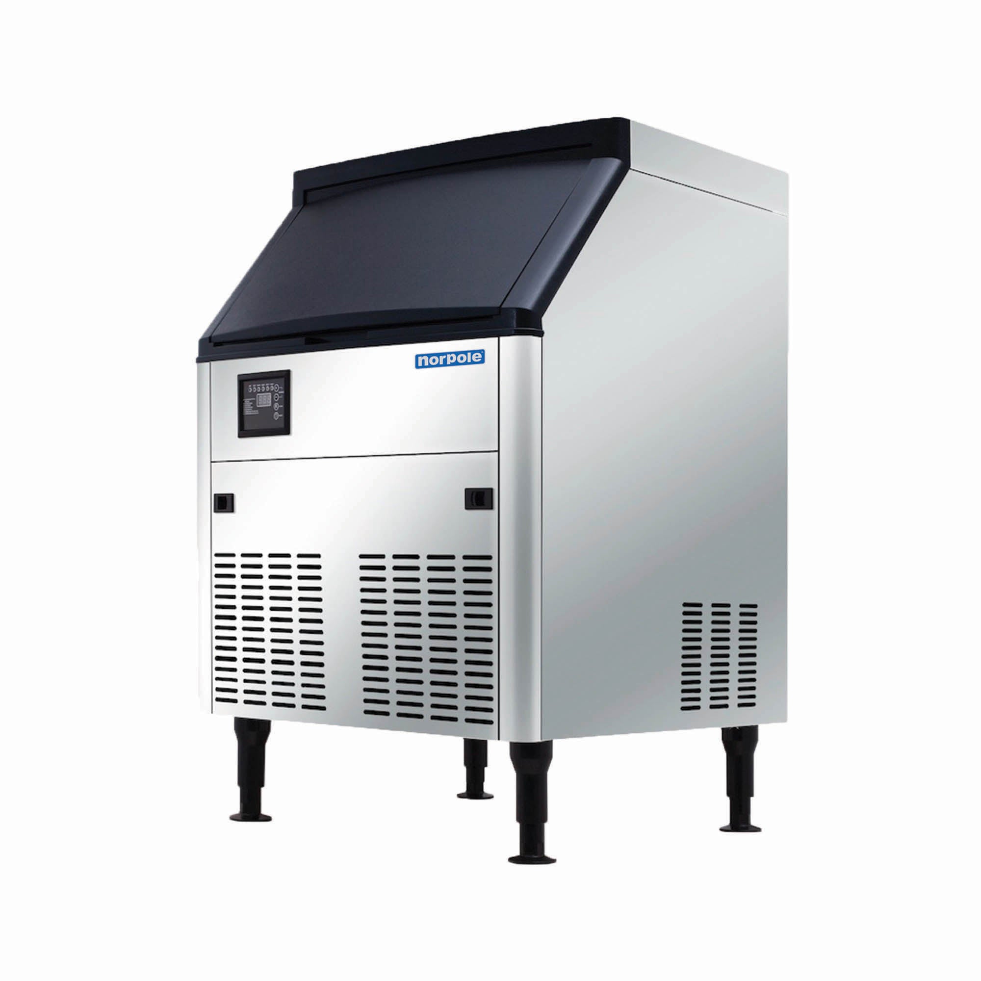 160 lbs. Freestanding Commercial Ice Maker in Stainless Steel
