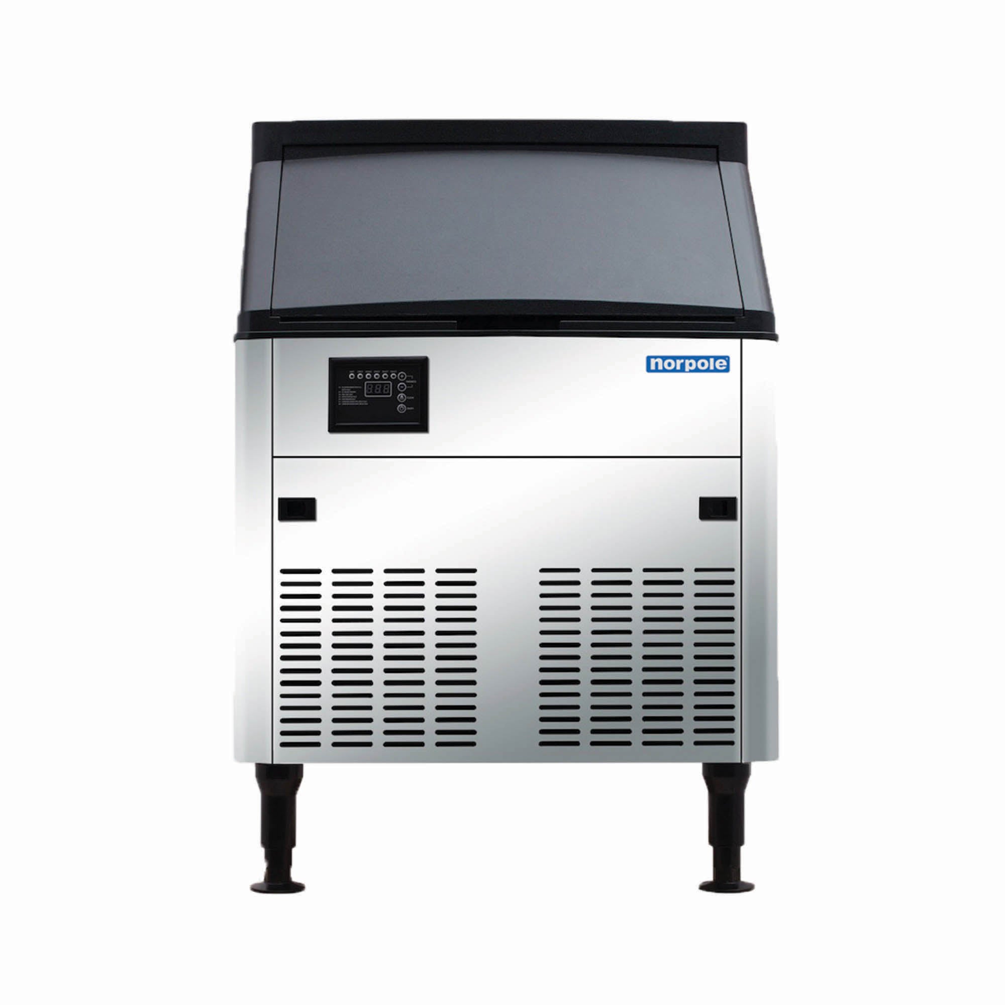 160 lbs. Freestanding Commercial Ice Maker in Stainless Steel