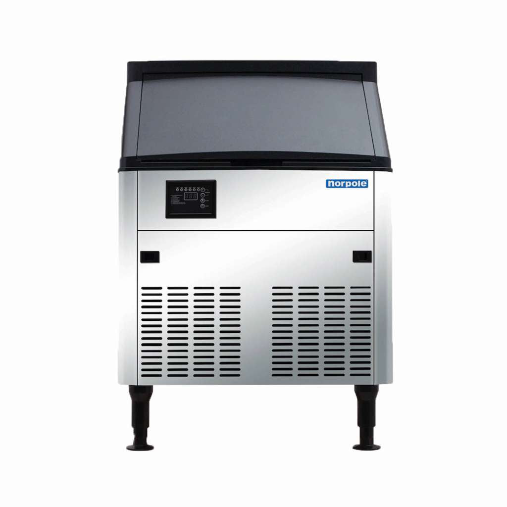 160 lbs. Freestanding Commercial Ice Maker in Stainless Steel