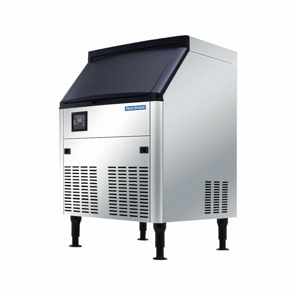 Commercial 210 lbs. Freestanding Ice Maker in Stainless Steel