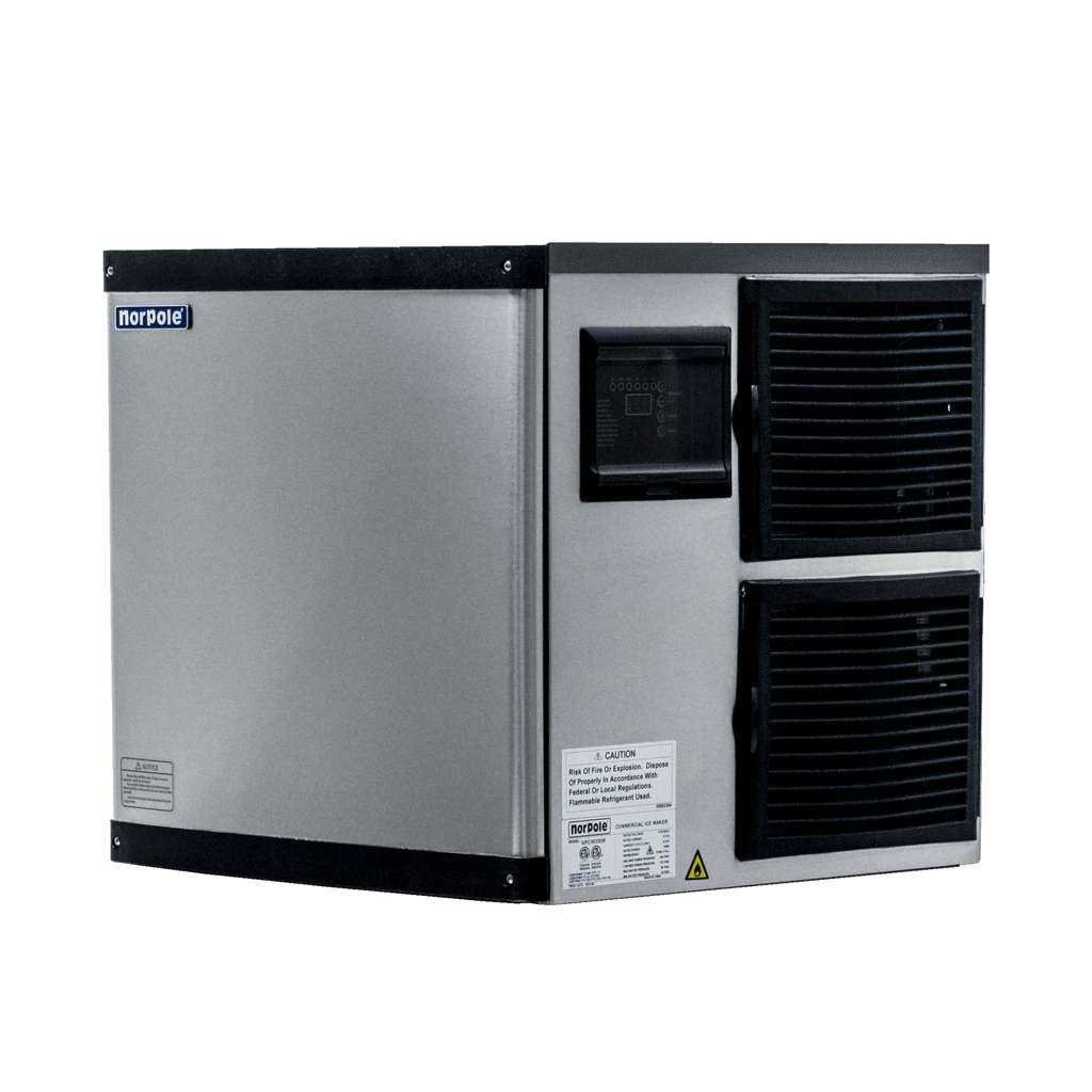 Commercial 350 lbs. Freestanding Ice Maker in Stainless Steel